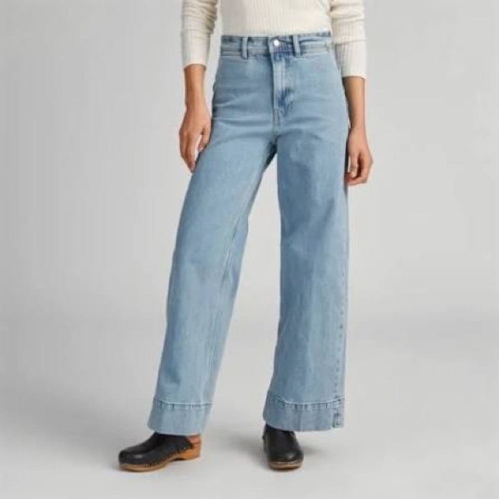 Everlane High Rise Wide Leg Mariner Jean